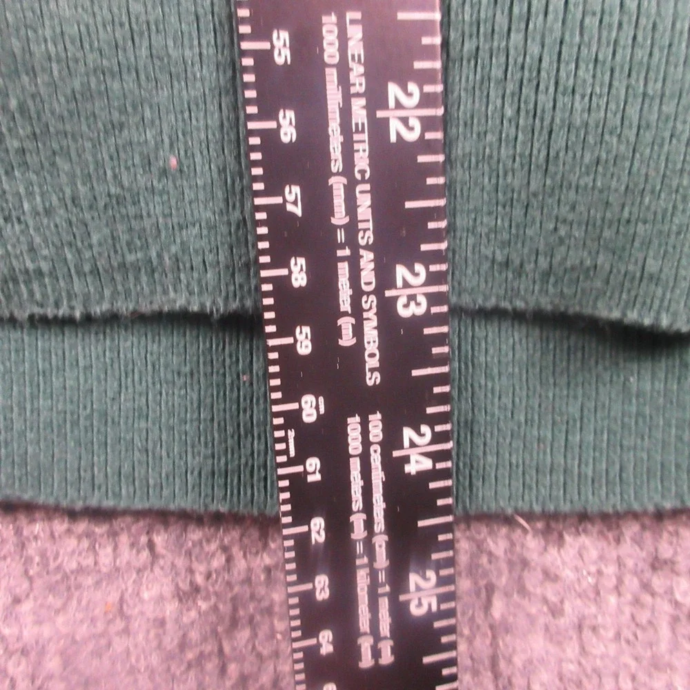 Nautica Sweater‎ Mens Medium Green 100% Cotton V Neck Logo Pullover Knit Classic